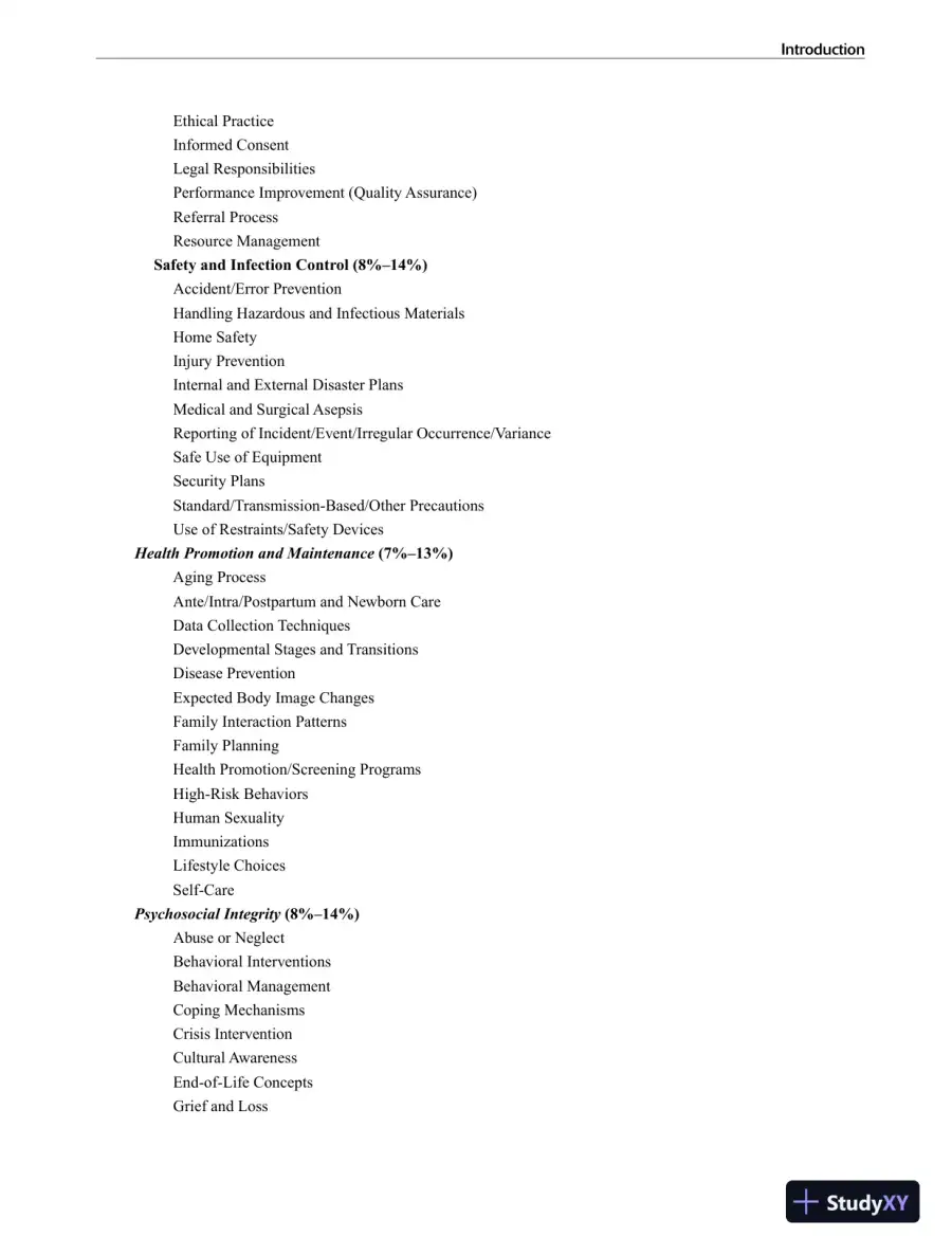 CliffsTestPrep NCLEX-RN (2011), page 10