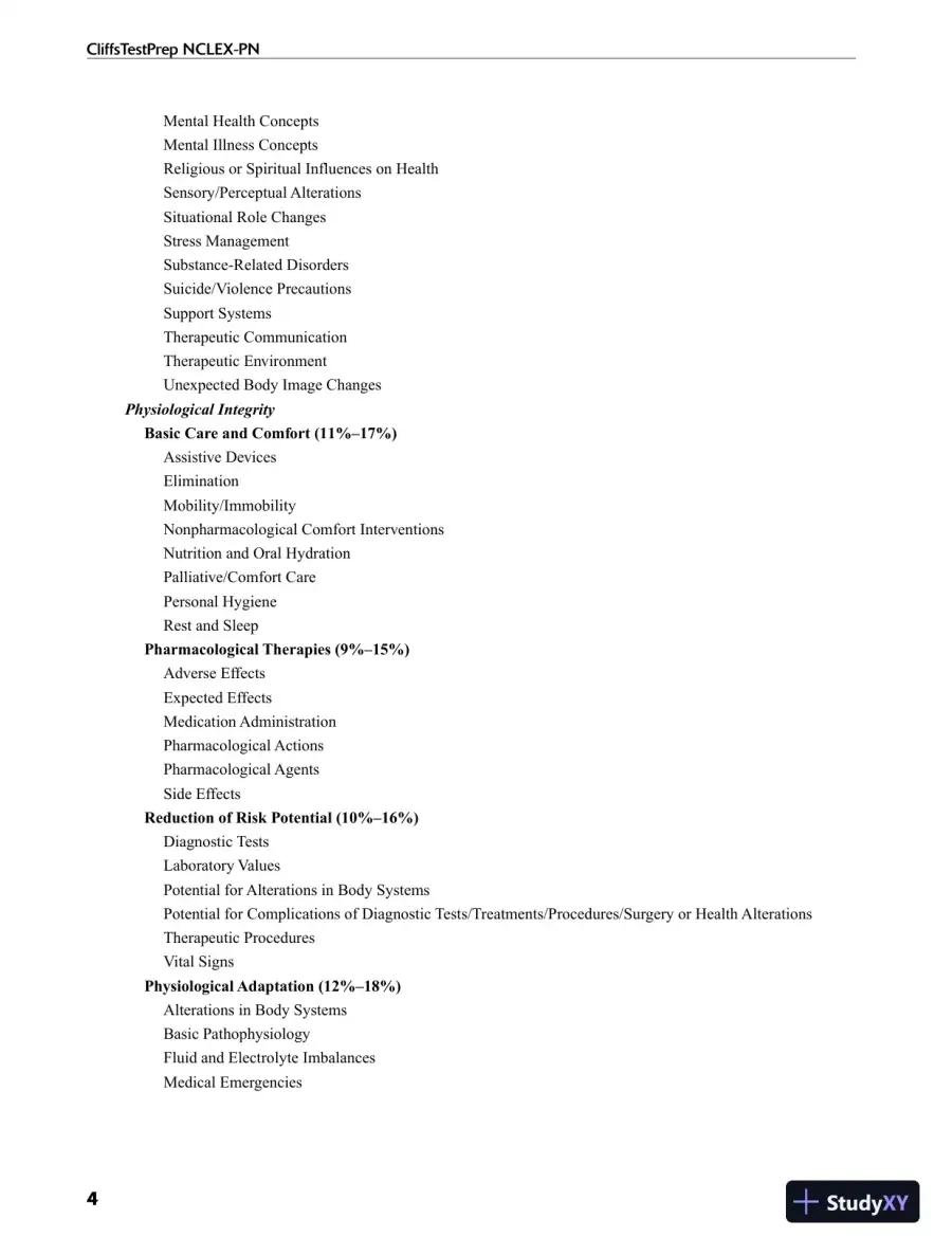 CliffsTestPrep NCLEX-RN (2011), page 11