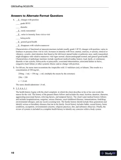 CliffsTestPrep NCLEX-RN (2011) - Page 17 preview image