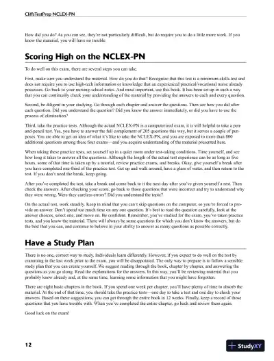 CliffsTestPrep NCLEX-RN (2011) - Page 19 preview image