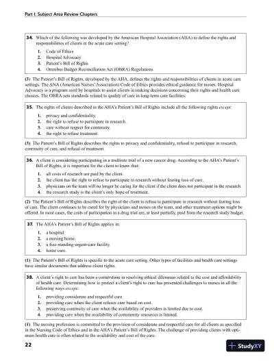 CliffsTestPrep NCLEX-RN (2011) - Page 29 preview image