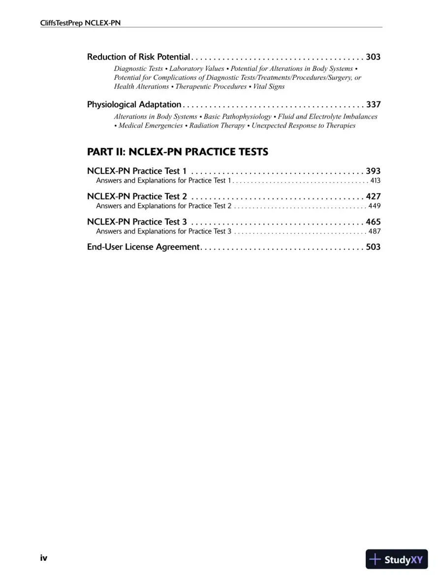 CliffsTestPrep NCLEX-RN (2011), page 7