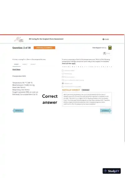 ATI RN Practice Exam with Answers (30 Solved Questions) - Page 3 preview image