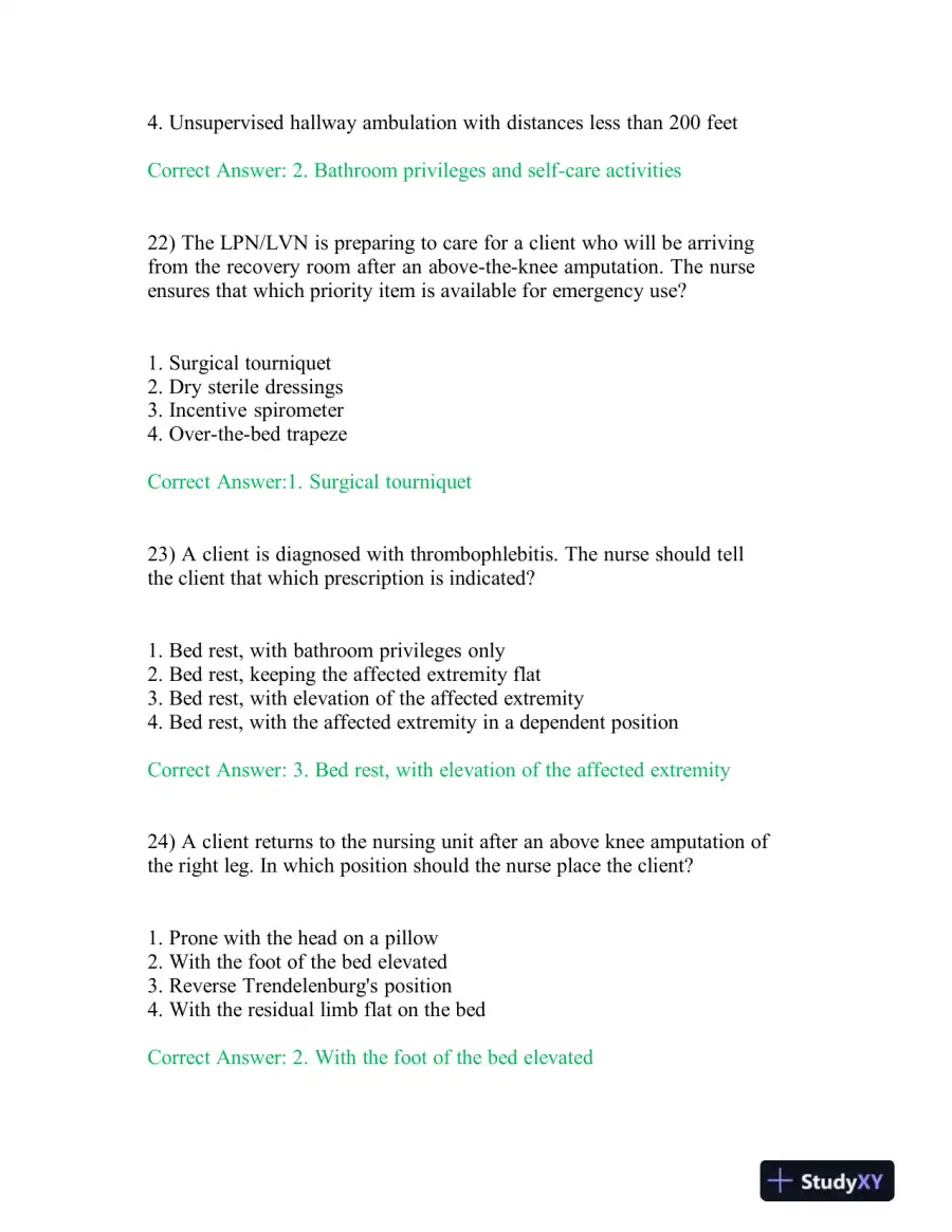 2021 HESI PN Cardiovascular Exit Exam With Answers (140 Solved Questions), page 9