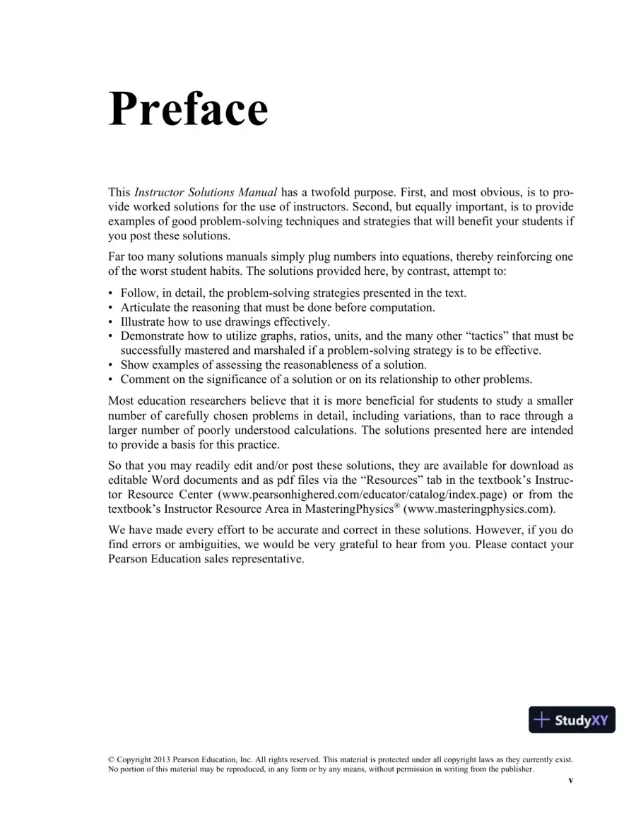 Solution Manual for Physics: for Scientists and Engineers with Modern Physics, 3rd Edition, page 6