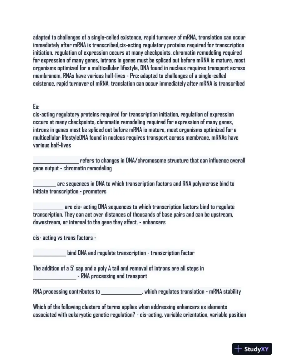 2024 BIOS252 Biology Comprehension Exam With Answers (226 Solved Questions), page 8
