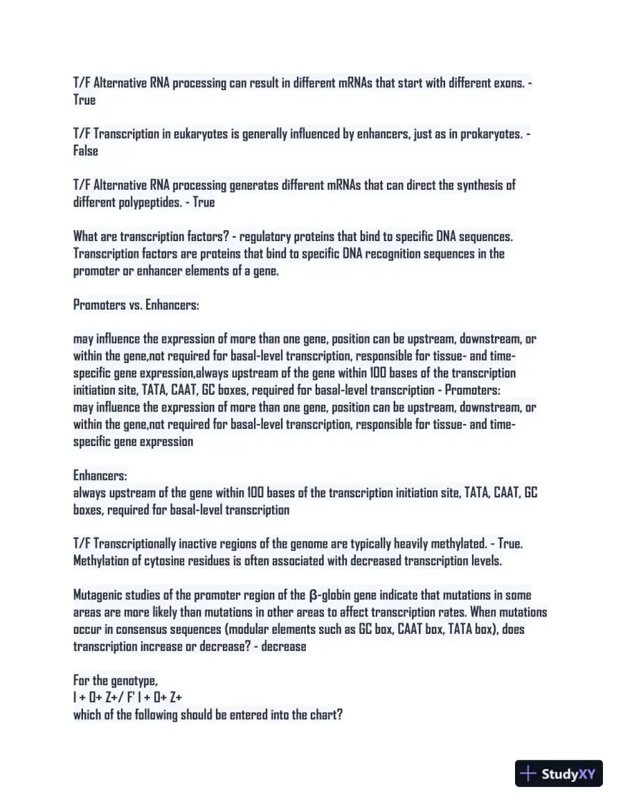 2024 BIOS252 Biology Comprehension Exam With Answers (226 Solved Questions), page 9