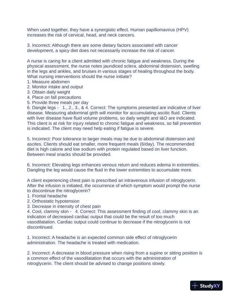 NCLEX Health Care Assessment Practice Exam With Answers (1200 Solved Questions), page 13