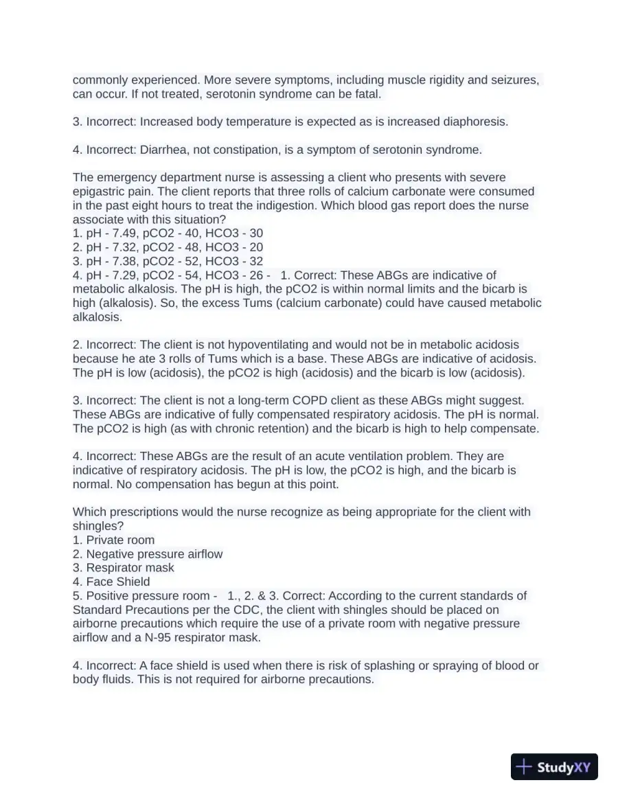 NCLEX Health Care Assessment Practice Exam With Answers (1200 Solved Questions), page 5