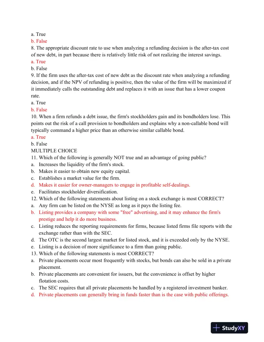 Strayer FIN540 Week 5 Midterm Exam, page 3