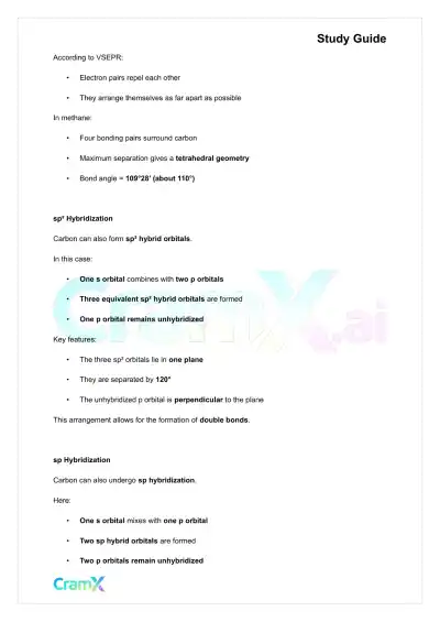 Organic Chemistry I - Structure of Organic Molecules - Page 8 preview image