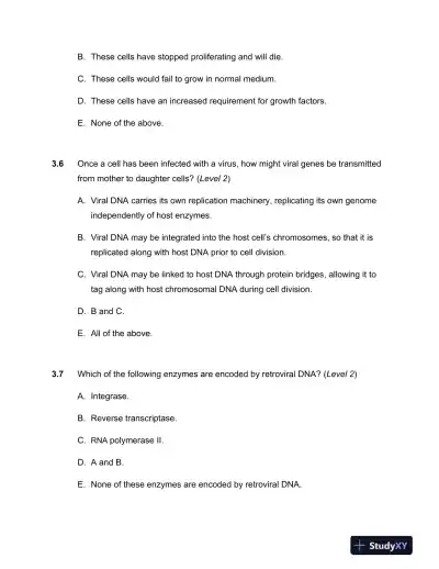 The Biology of Cancer Second Edition Test Bank - Page 15 preview image