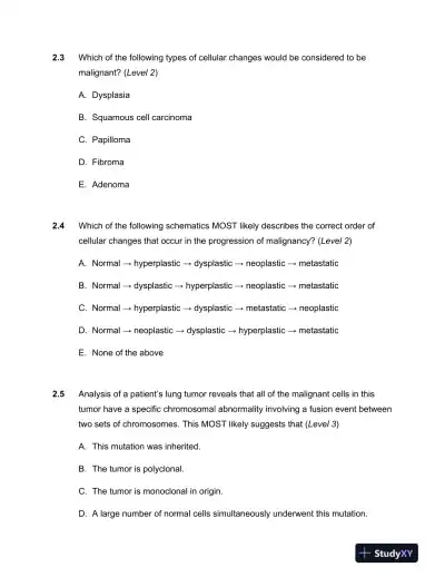 The Biology of Cancer Second Edition Test Bank - Page 8 preview image