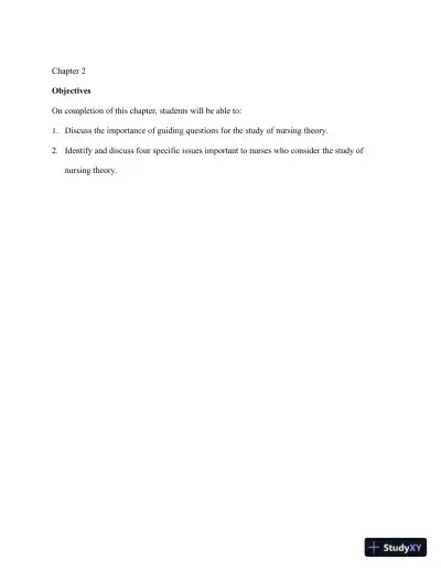 Nursing Theories and Nursing Practice 3rd Edition Test Bank - Page 16 preview image