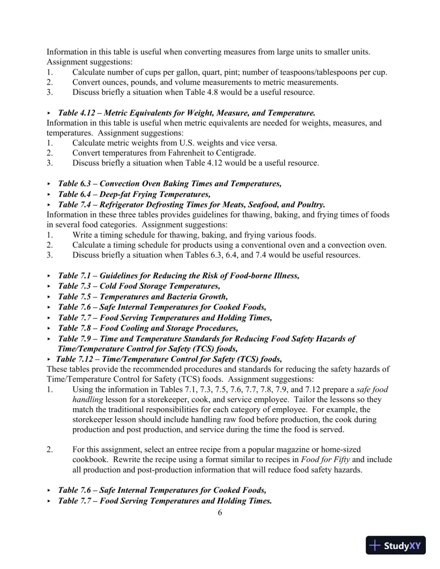 Food for Fifty, 14th Edition Test Bank, page 10