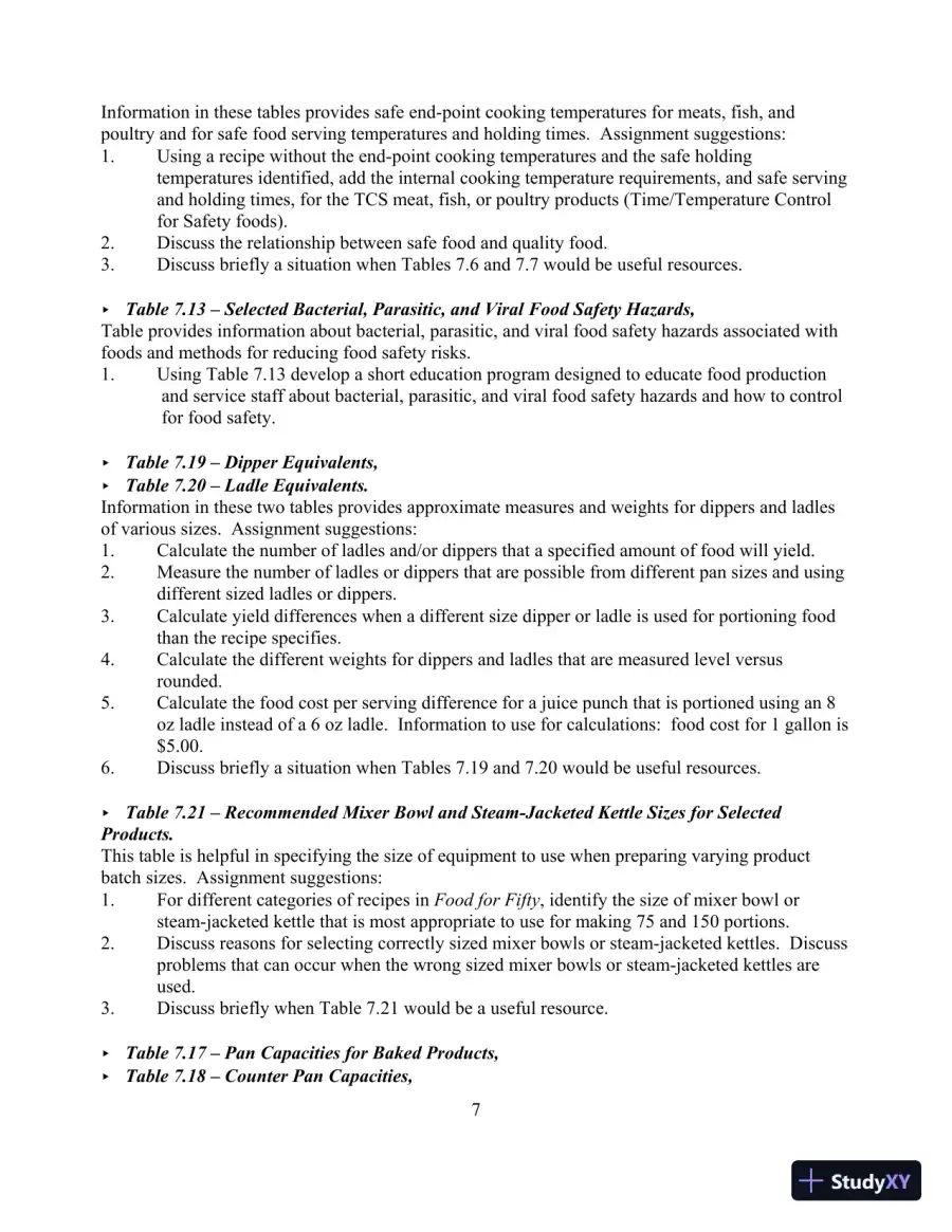 Food for Fifty, 14th Edition Test Bank, page 11