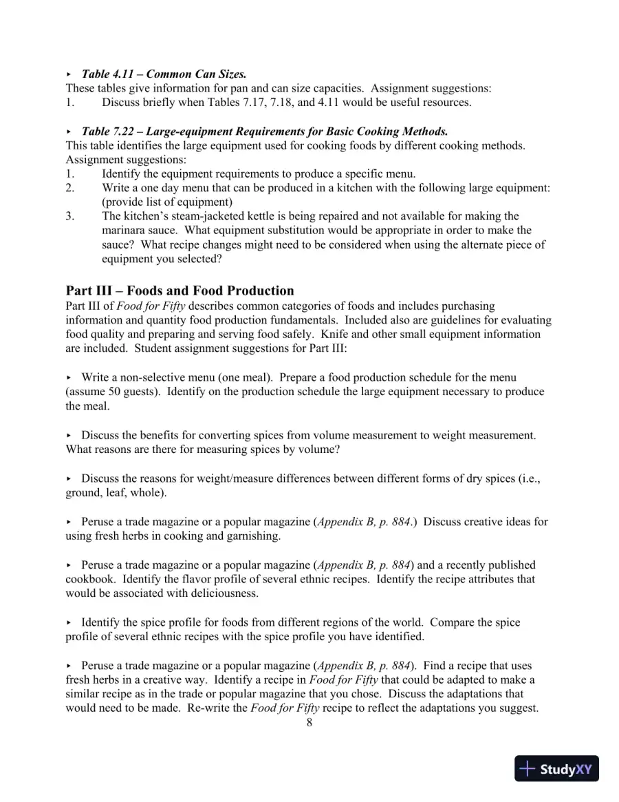 Food for Fifty, 14th Edition Test Bank, page 12