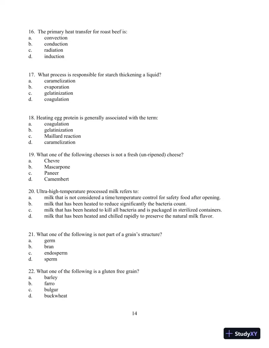 Food for Fifty, 14th Edition Test Bank, page 18
