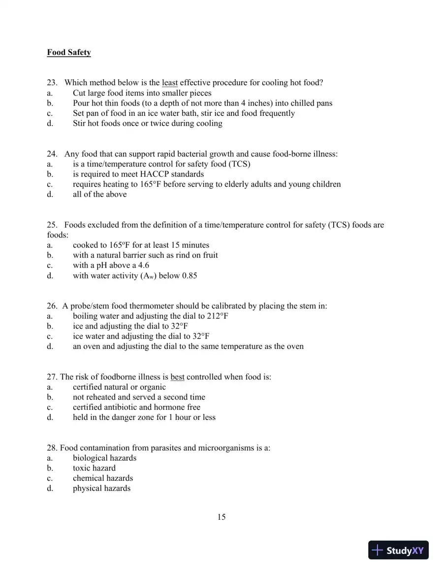Food for Fifty, 14th Edition Test Bank, page 19