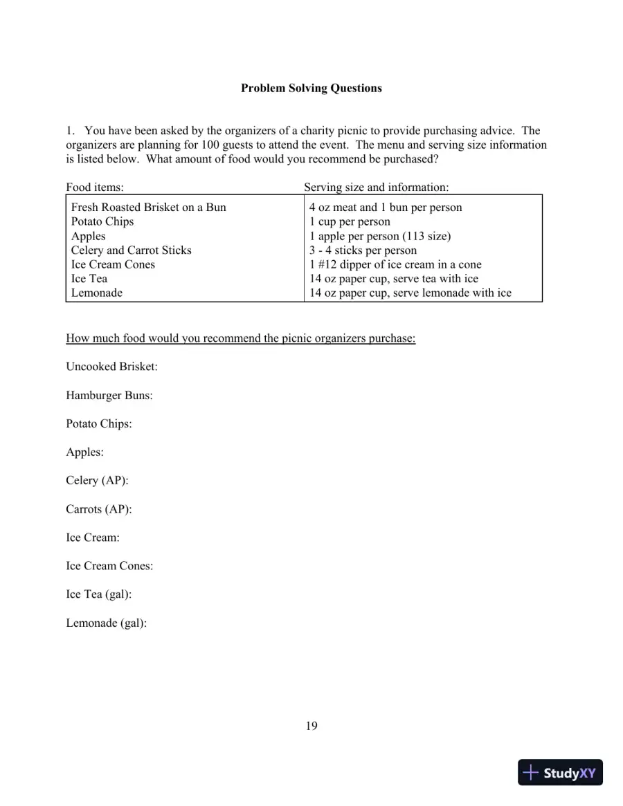 Food for Fifty, 14th Edition Test Bank, page 23