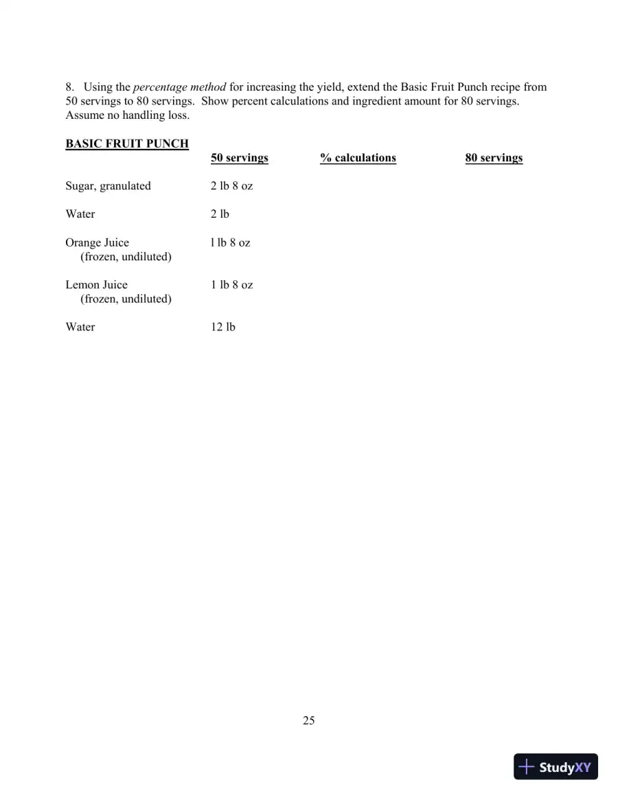 Food for Fifty, 14th Edition Test Bank, page 29