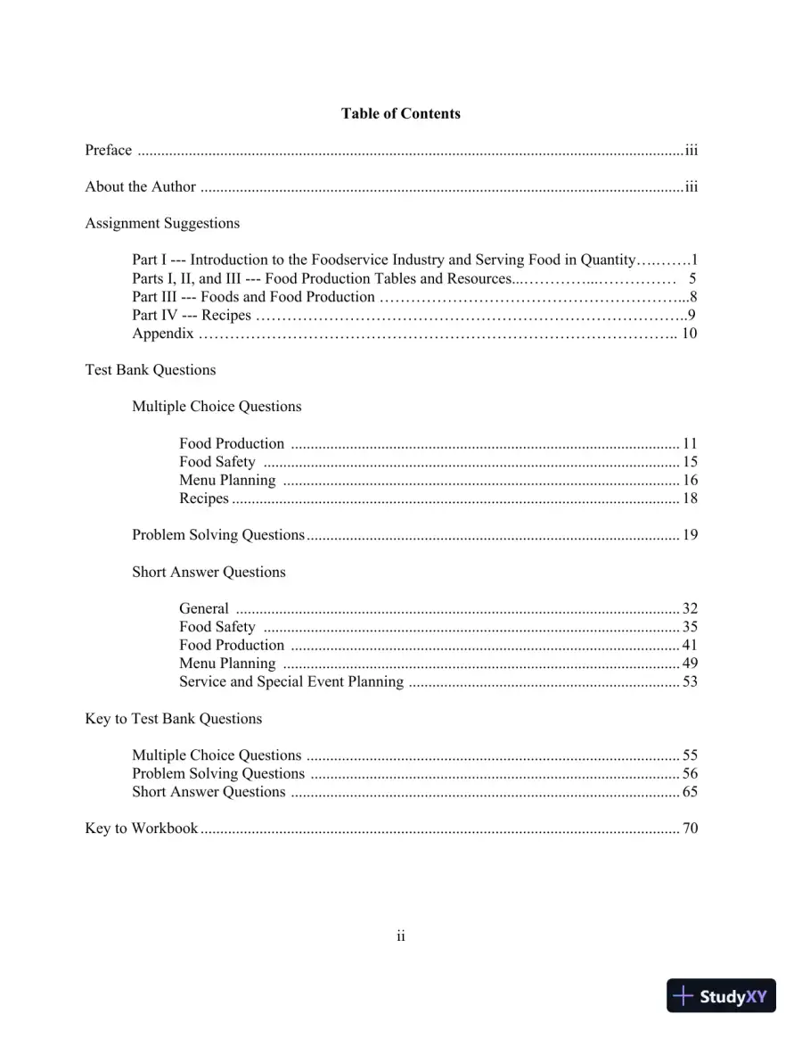 Food for Fifty, 14th Edition Test Bank, page 3