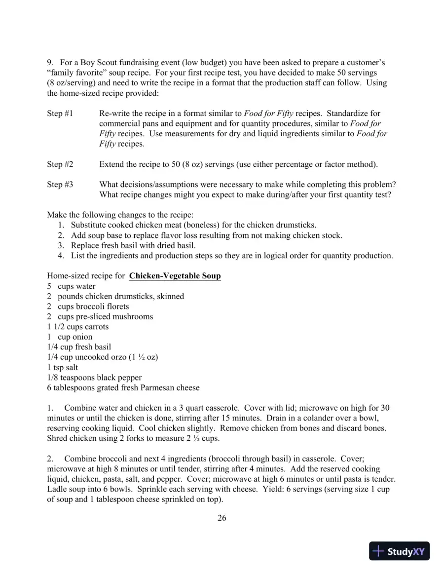 Food for Fifty, 14th Edition Test Bank, page 30