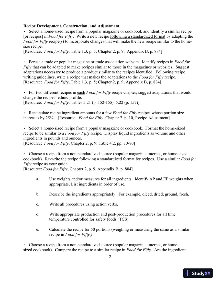 Food for Fifty, 14th Edition Test Bank, page 6
