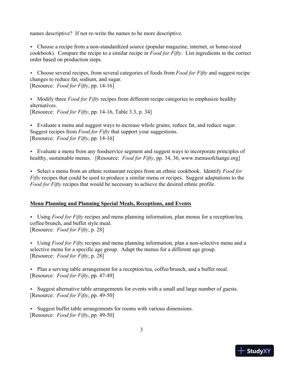 Food for Fifty, 14th Edition Test Bank, page 7