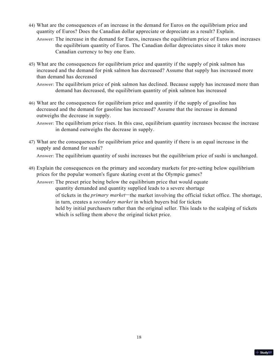Test Bank for Microeconomics, 21st Edition, page 19