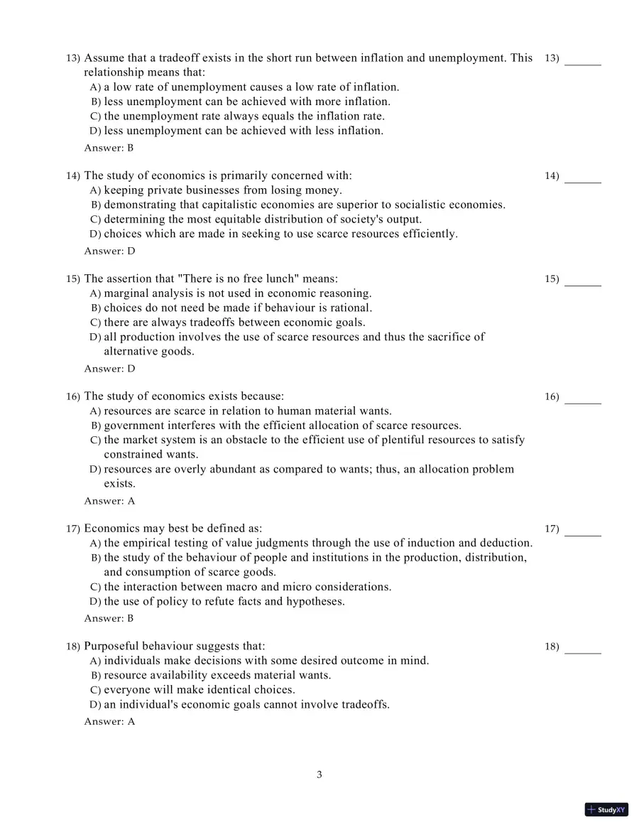 Test Bank for Microeconomics, 21st Edition, page 24