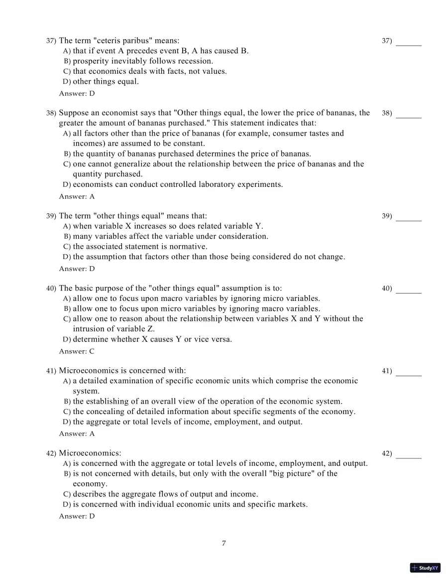 Test Bank for Microeconomics, 21st Edition, page 28
