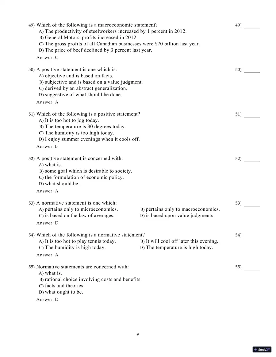Test Bank for Microeconomics, 21st Edition, page 30