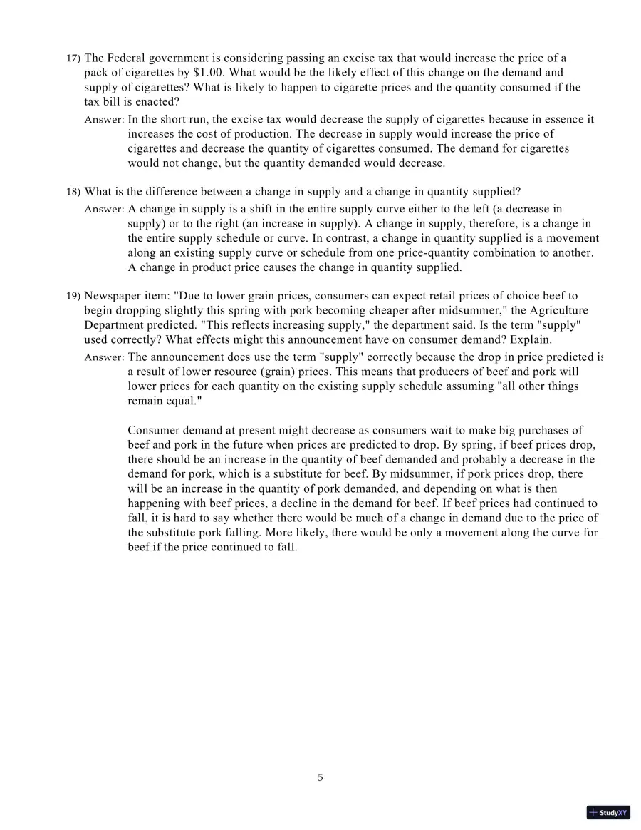 Test Bank for Microeconomics, 21st Edition, page 6