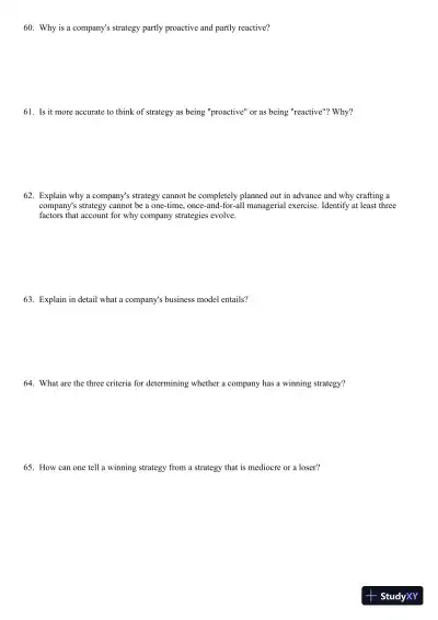 Crafting and Executing Strategy: Concepts and Readings, 19th Edition Test Bank - Page 12 preview image