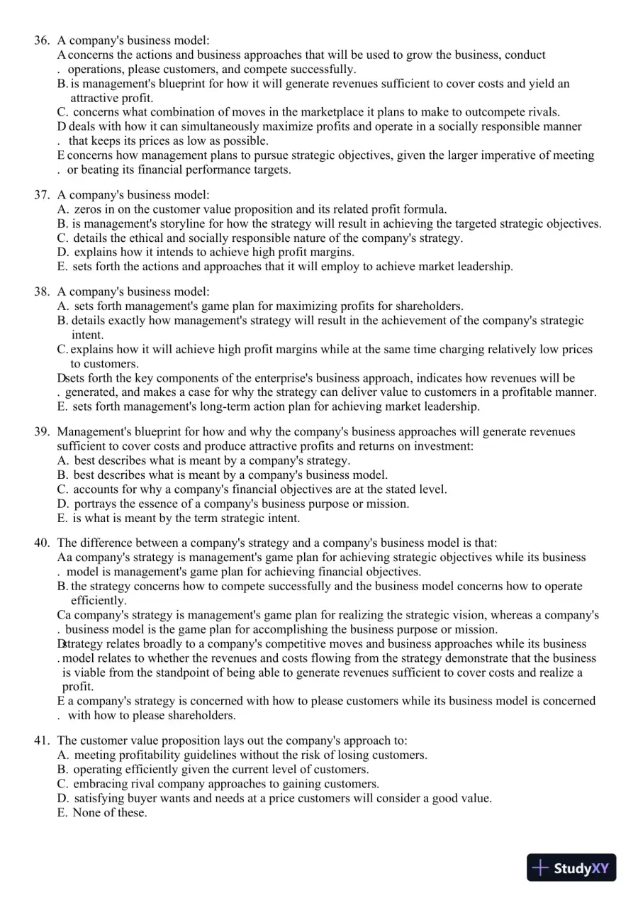 Crafting and Executing Strategy: Concepts and Readings, 19th Edition Test Bank, page 8