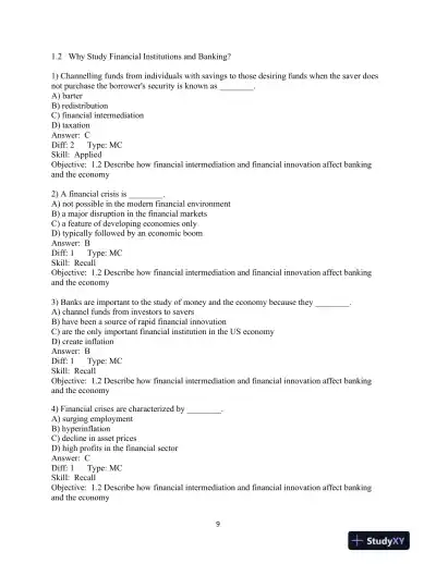 The Economics of Money, Banking and Financial Markets, Sixth Canadian Edition Test Bank - Page 11 preview image