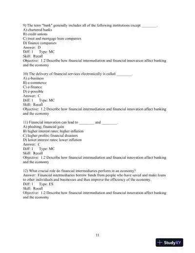 The Economics of Money, Banking and Financial Markets, Sixth Canadian Edition Test Bank - Page 13 preview image