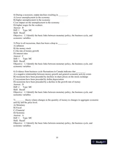 The Economics of Money, Banking and Financial Markets, Sixth Canadian Edition Test Bank - Page 15 preview image