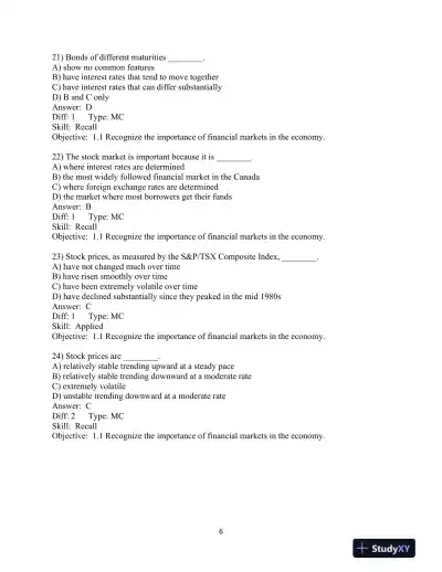The Economics of Money, Banking and Financial Markets, Sixth Canadian Edition Test Bank - Page 8 preview image