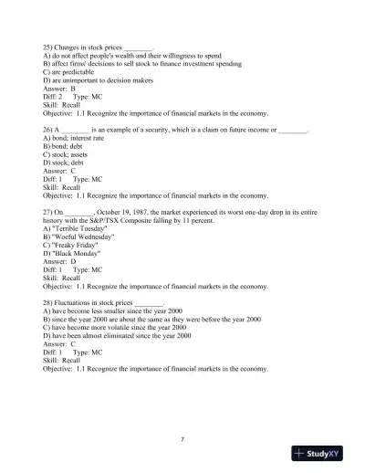 The Economics of Money, Banking and Financial Markets, Sixth Canadian Edition Test Bank - Page 9 preview image