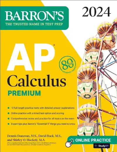 AP Precalculus Premium, 2024: 3 Practice Tests + Comprehensive Review (2024) - Page 1 preview image