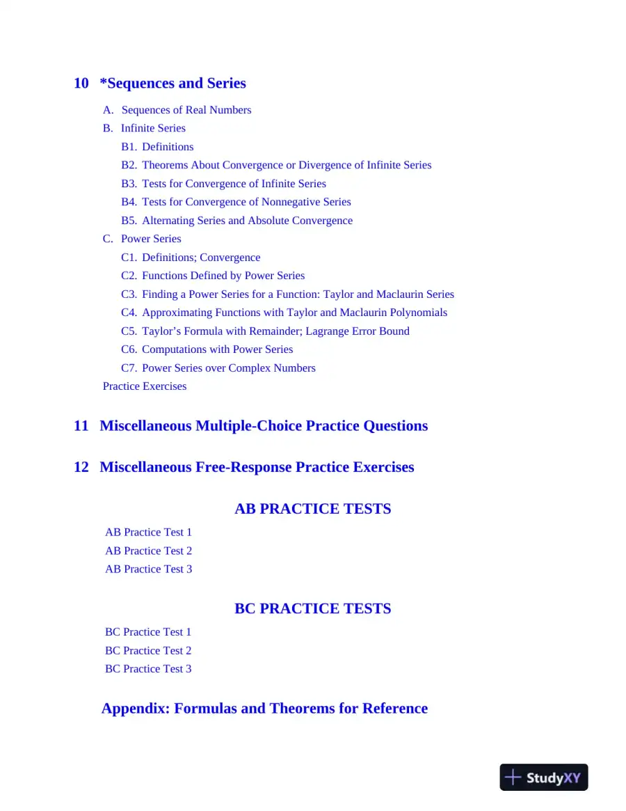 AP Precalculus Premium, 2024: 3 Practice Tests + Comprehensive Review (2024), page 11