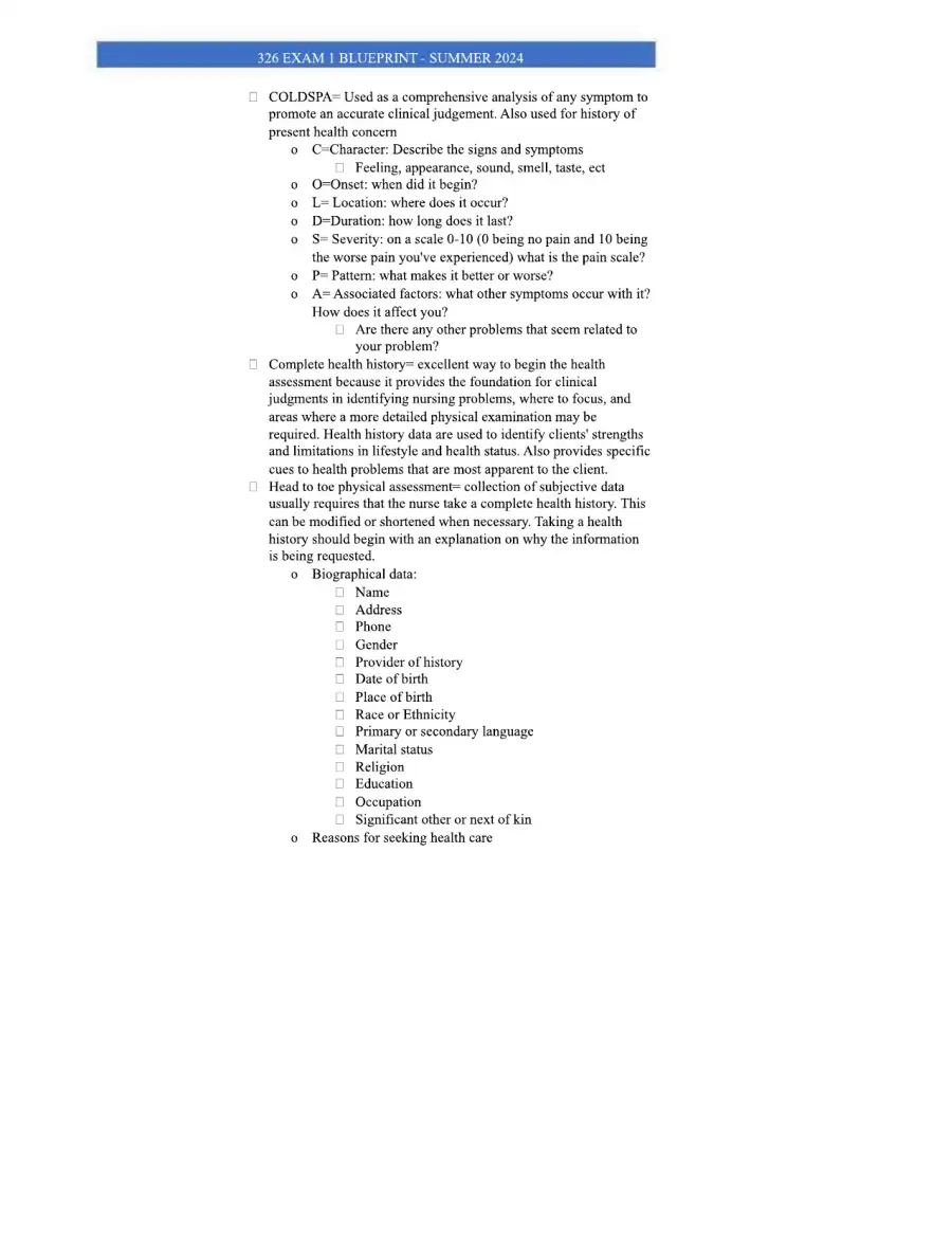 Comprehensive Nursing Exam Blueprint Key Concepts , page 3
