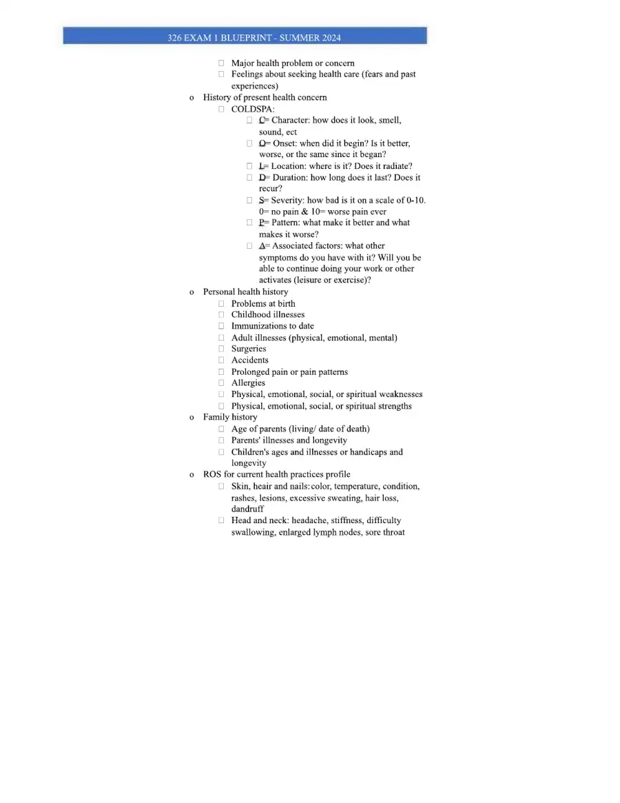 Comprehensive Nursing Exam Blueprint Key Concepts , page 4