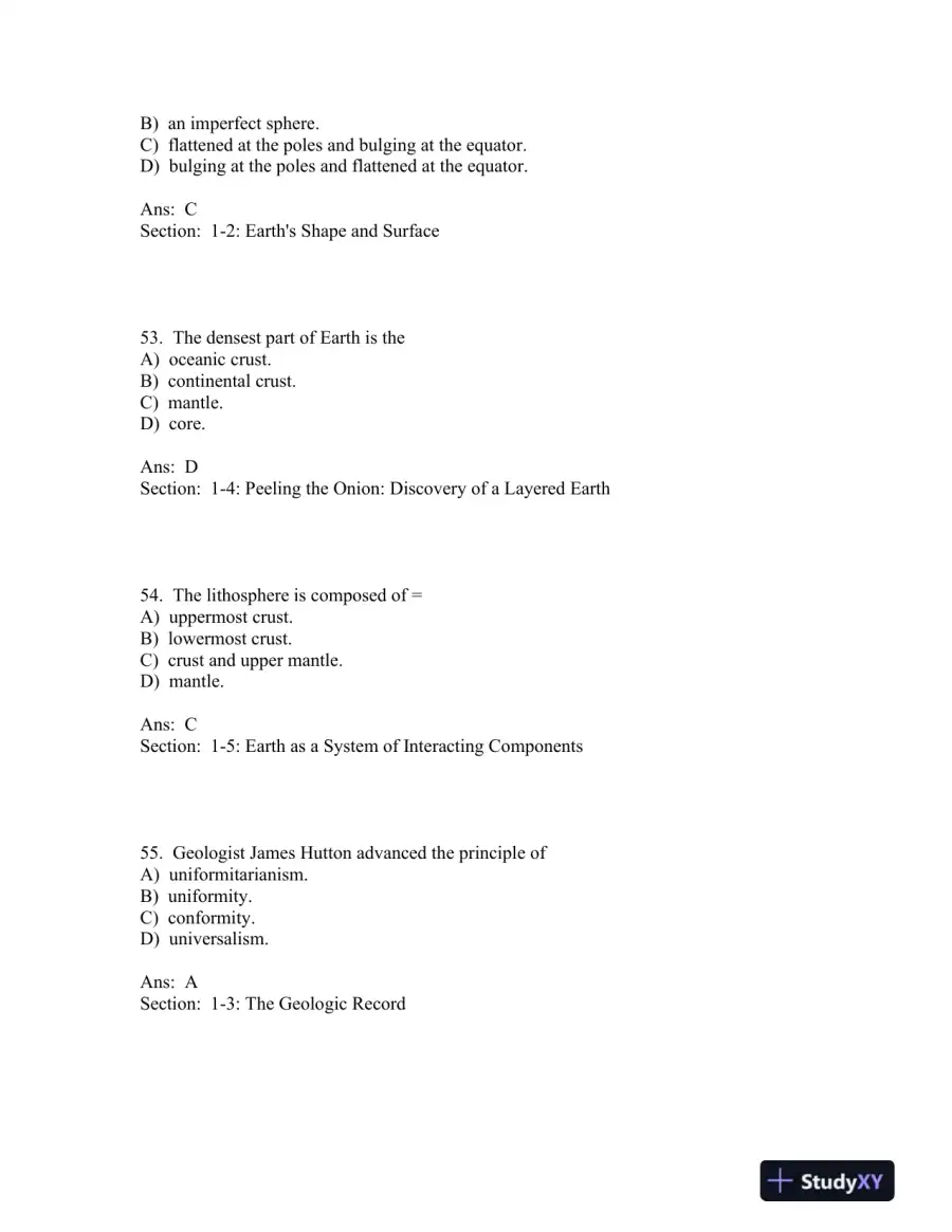 Understanding Earth Seventh Edition Test Bank, page 16