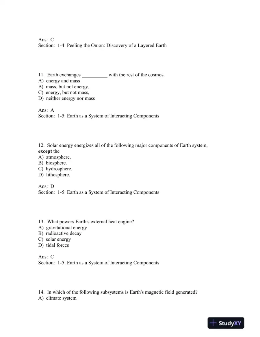 Understanding Earth Seventh Edition Test Bank, page 5