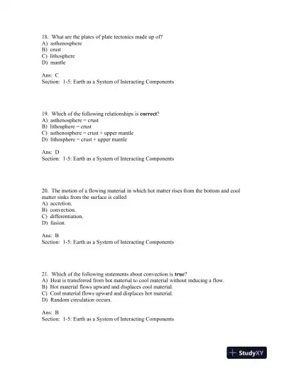 Understanding Earth Seventh Edition Test Bank - Page 7 preview image