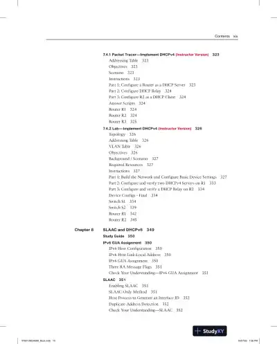 Solution Manual for CCNA 2 v7 Labs and Study Guide - Page 16 preview image