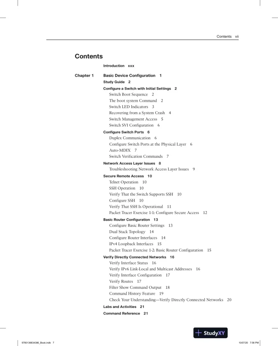 Solution Manual for CCNA 2 v7 Labs and Study Guide, page 4